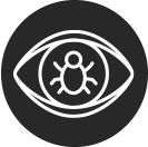 Spyware threat icon